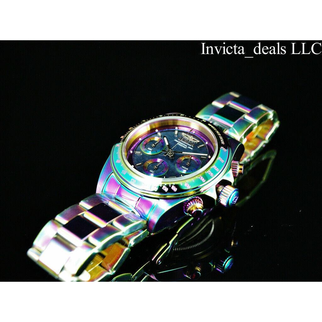 Invicta watch Speedway - Black Dial, Multicolor Band, Iridescent Bezel