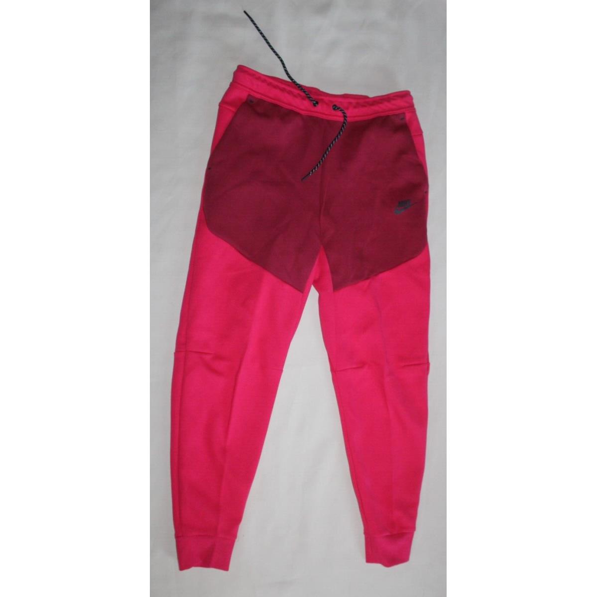 Nike Tech Fleece Joggers Pants Red Berry Pomegranate CU4495-643 Men`s Medium