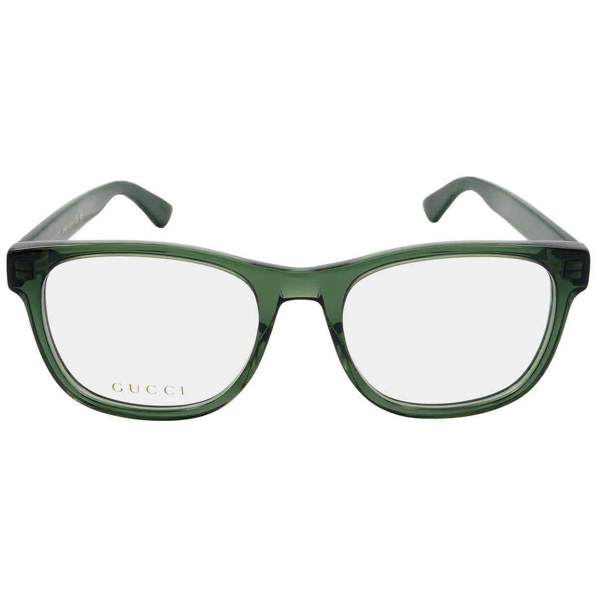 Gucci Demo Square Men`s Eyeglasses GG0004ON 011 53 GG0004ON 011 53