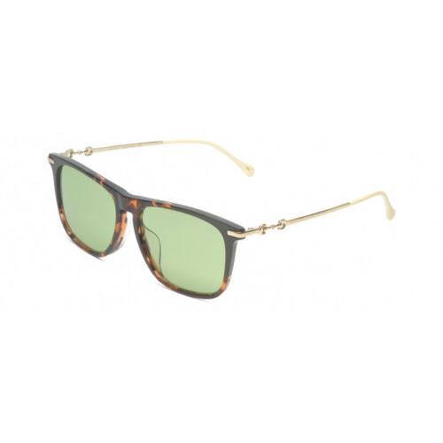 Gucci GG0915SA 003 Women Sunglasses in Tortoise Havana/gold/off-white/green 56mm - Frame: