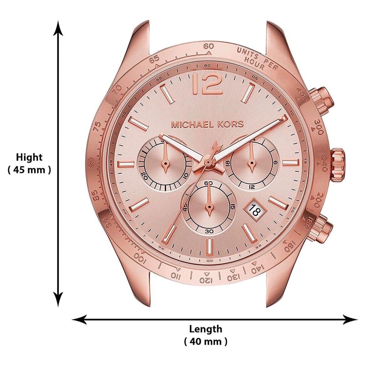 Michael kors watch size hot sale