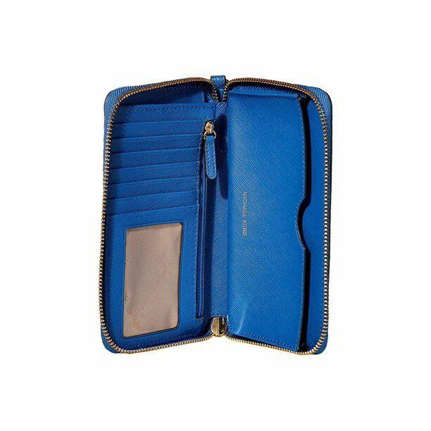 Kors Jet Set Multifunction Vintage Blue Phone Case Wallet L3418