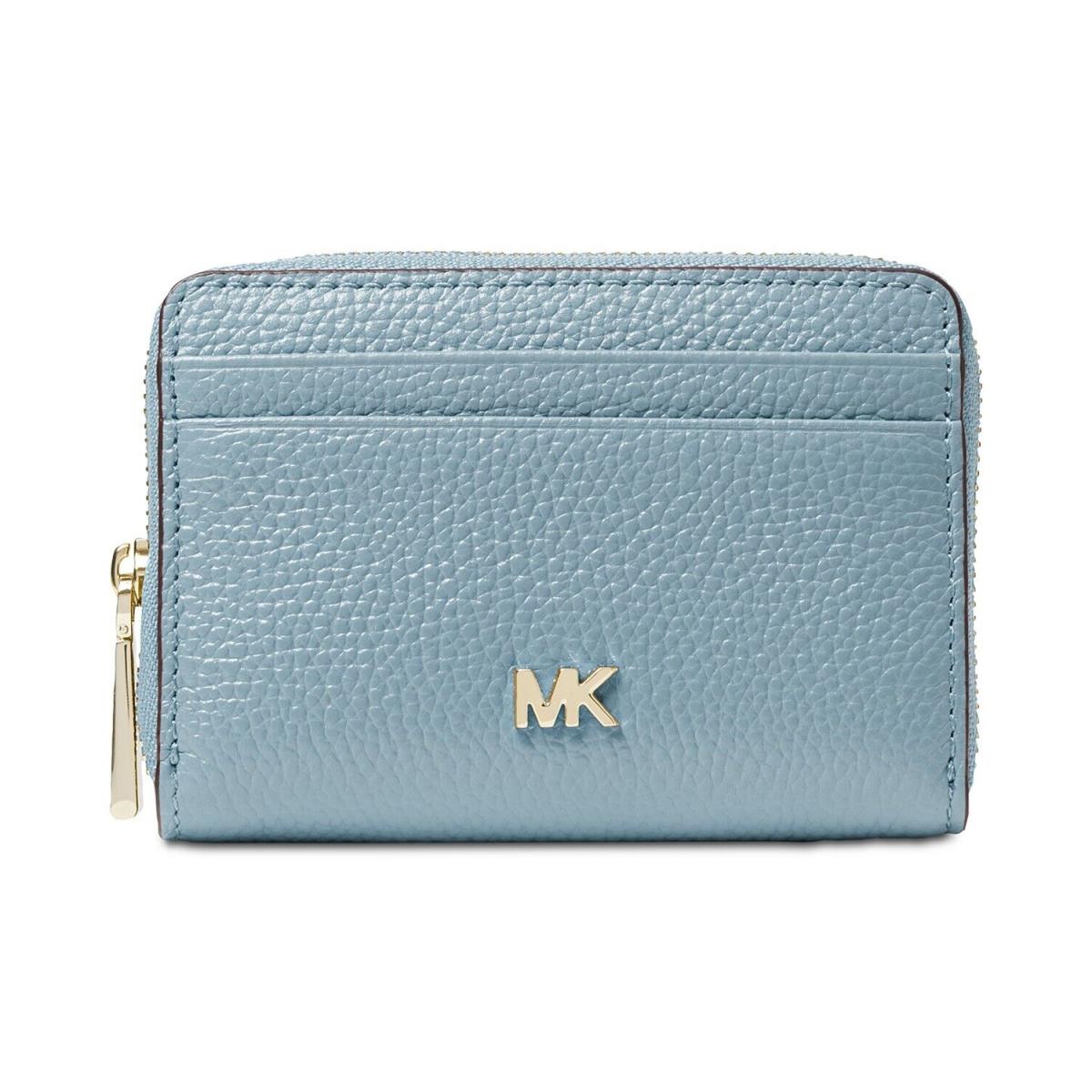 Michael Kors Blue Leather Zip Around Wallet Women`s L3105