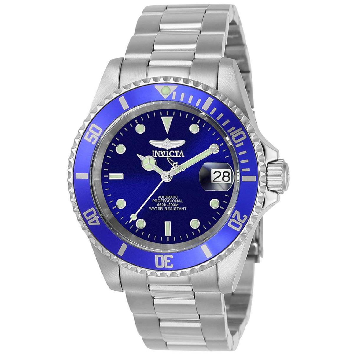 Invicta 9094OB Pro Diver Blue Dial Stainless Steel Automatic Men`s Watch