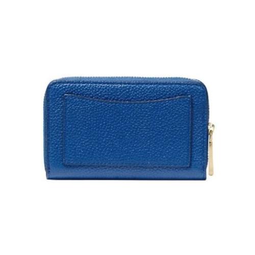 Michael Kors L3646 Jet Set Blue Leather Zip Around Card Case Women`s Wallet