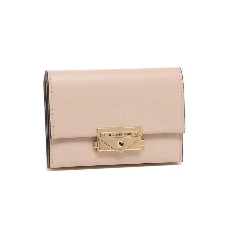 Michael Kors L3633 Cece Small Pink Leather Card Case Women`s Wallet