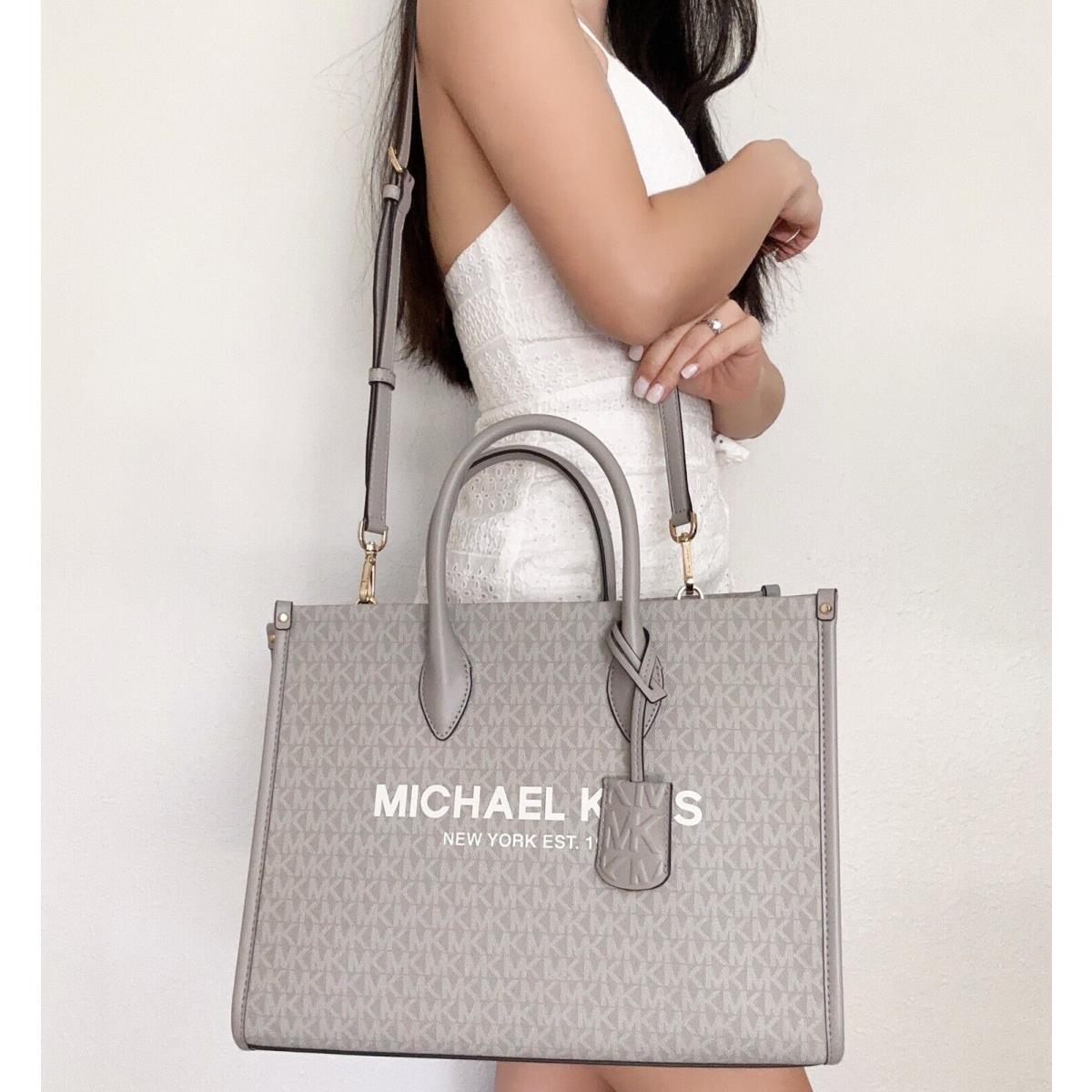 Michael Kors Bags | Michael Kors Medium Mirella EW Tote Bag | Color: Brown/Gold | Size: Os | Vans_City's Closet