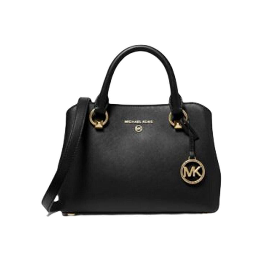 Michael Kors Women`s Edith Mk Signature Leather Small Messenger Crossbody Bag