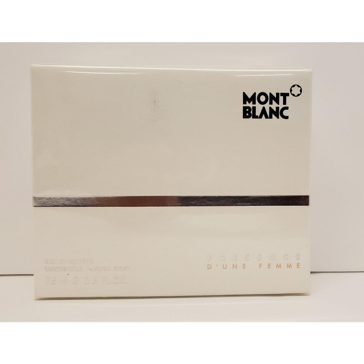 Montblanc Mont Blanc Presence D`une Femme Eau DE Toilette Spray 75ML/2.5 OZ