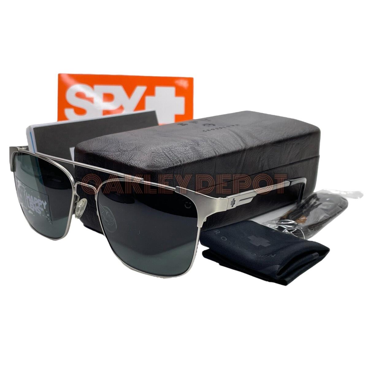 Spy Optic Wingate Matte Silver/happy Gray Green Sunglasses 673440869863