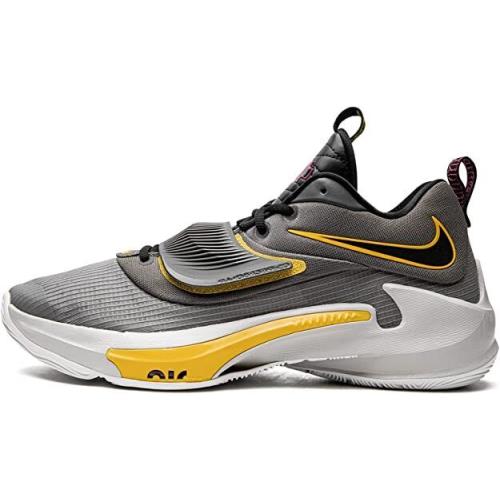 Nike Men`s Zoom Freak 3 Basketball Shoes - Iron Grey/Black-vivid Sulfur, Manufacturer: Iron Grey/Black-vivid Sulfur