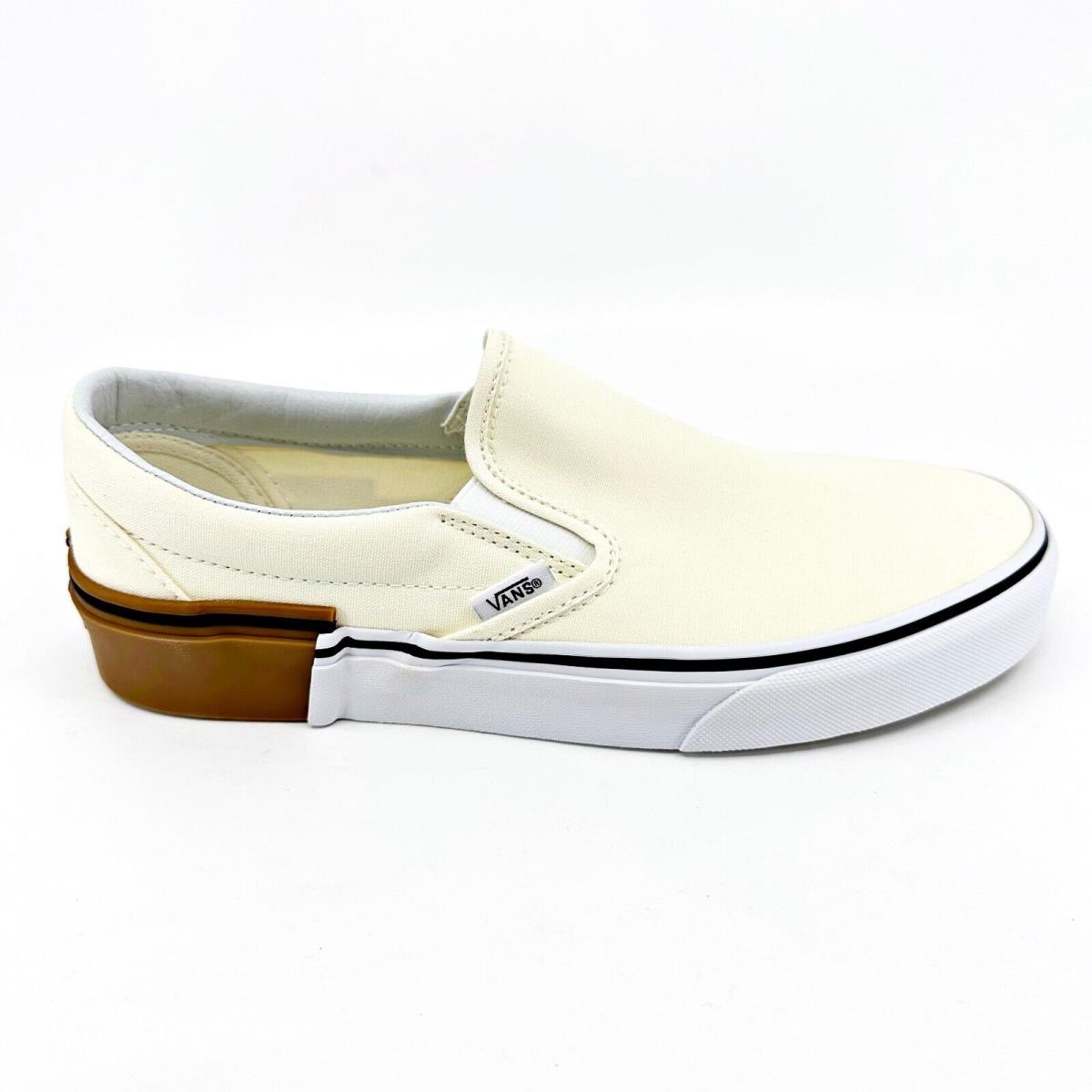Vans Classic Slip On Gum Block Classic White Gum Mens Casual Shoes