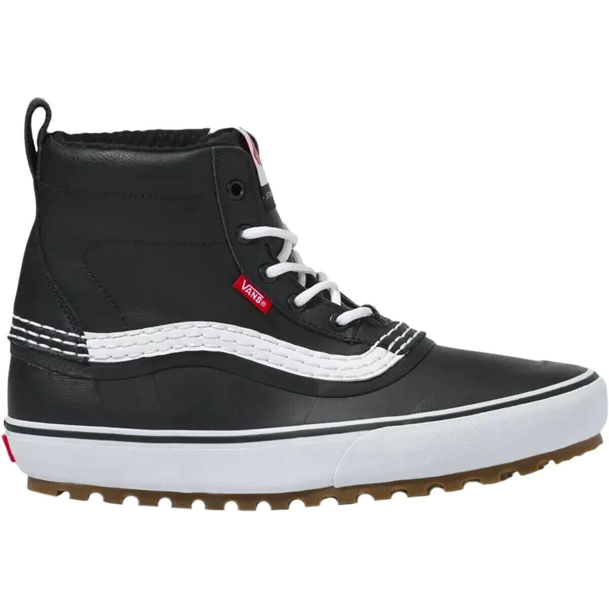 Vans Standard Mid Mte Men`s Leather Snow Boots Black / White