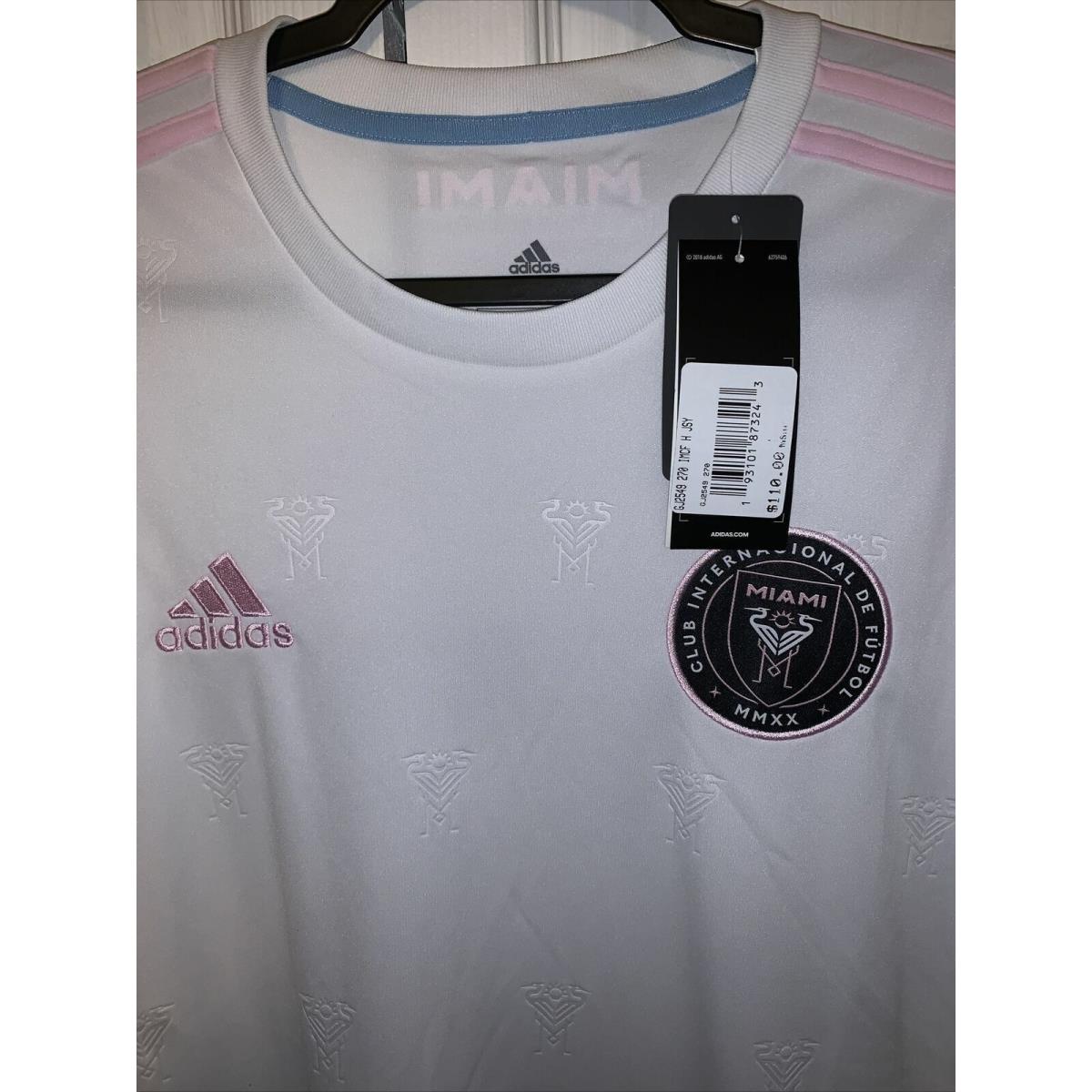 David Beckham Inter Miami CF Adidas 2020 Primary Jersey -white Size M L