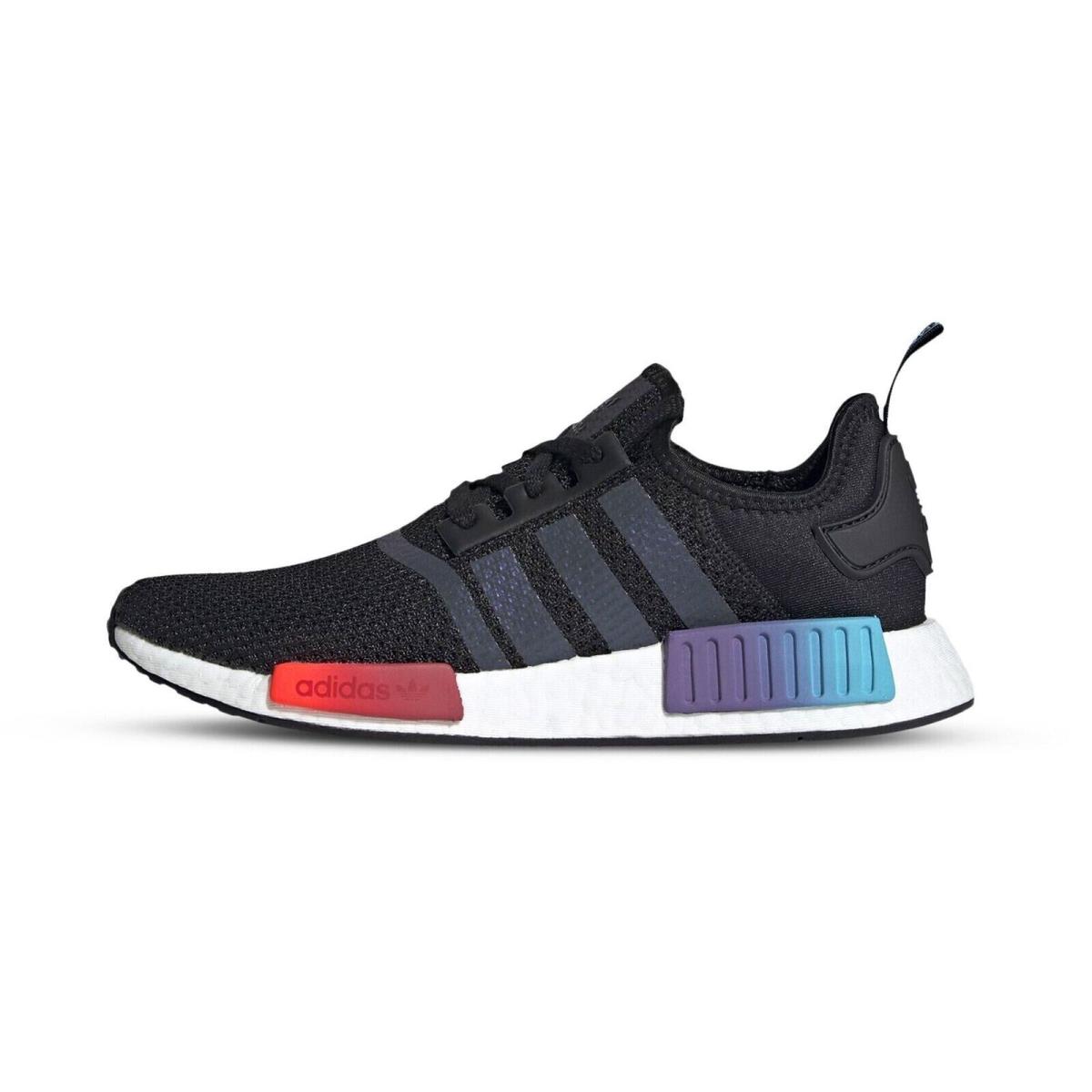 Adidas FW4365 Mens Nmd R1 Running Sneakers Shoes - Black
