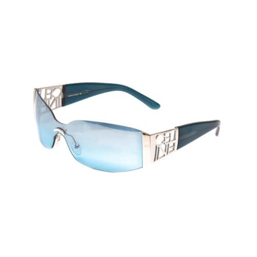 Celine SC1093-579B Rimless Wrap Sunglasses Azure Crystal/blue Flash Mirror 60 mm