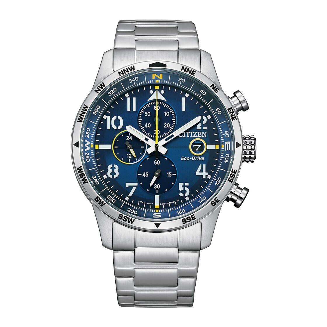 Citizen Men`s Eco Drive Chronograph Blue Dial Watch - CA0790-83L