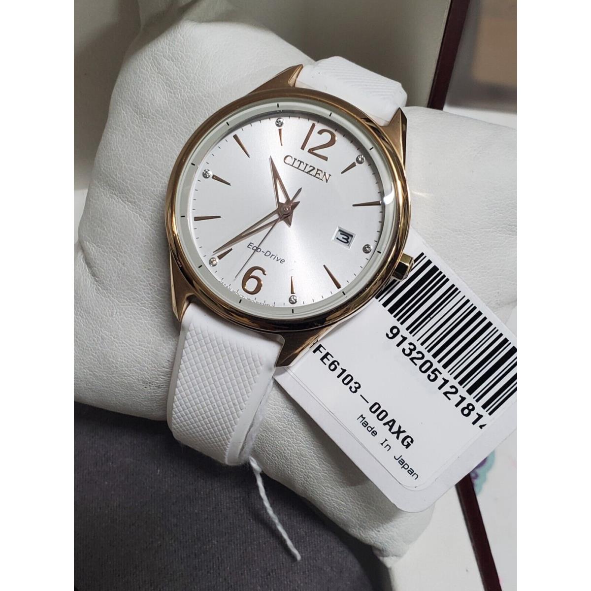 Citizen Chandler 37mm Rose Gold Stainless Steel Case with White