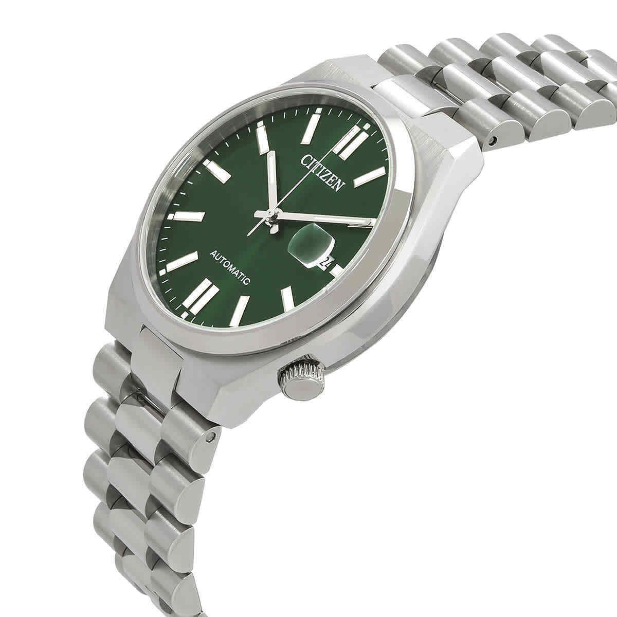 Citizen Automatic Green Dial Watch NJ0150-81X - Dial: Green, Band: Silver, Bezel: Silver