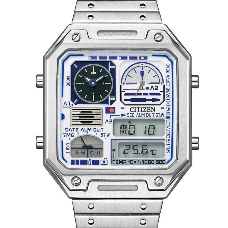 Citizen JG2121-54A Star Wars R2-D2 Analog Digital White Dial Watch 2023 Release