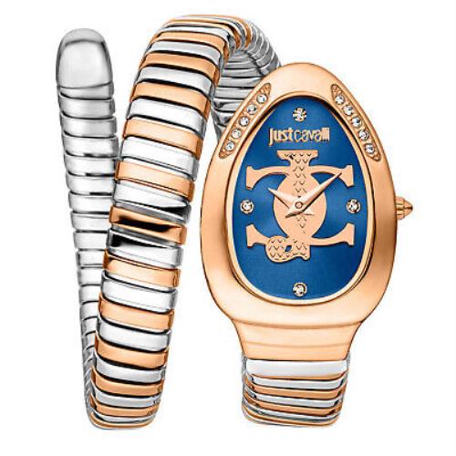Just Cavalli Women`s Serpente Gold Dial Watch - JC1L227M0085