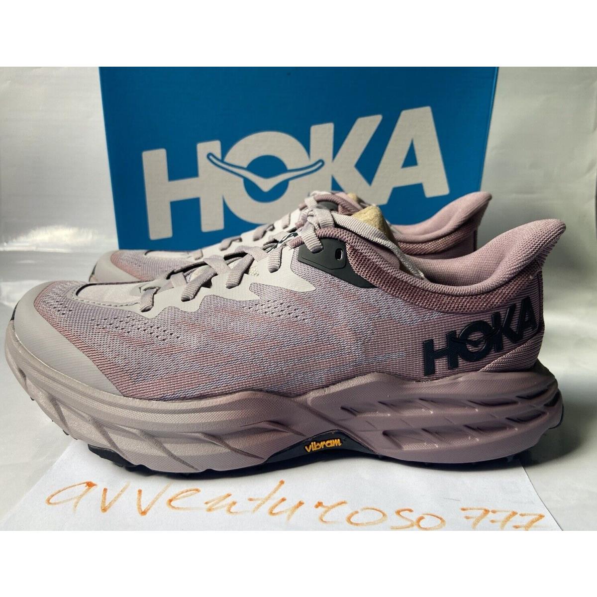 Hoka One One Speedgoat 5 Women`s Size 8.5 Running Shoes Lilac Marble 1123158
