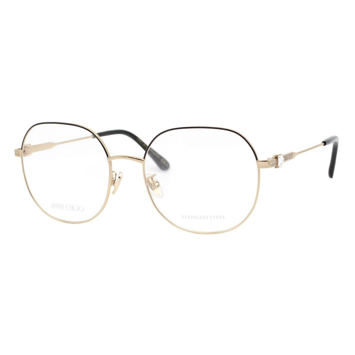 Jimmy Choo 305/G Gold Black Women s Full Rim Eyeglasses 55-18-145 W/case