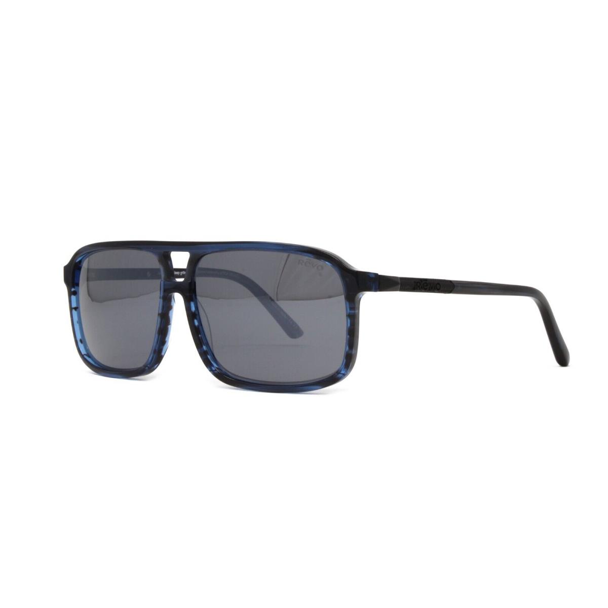 Revo Sunglasses Desert RE1165 05GY Blue Horn Graphite Polarized Lens 60mm