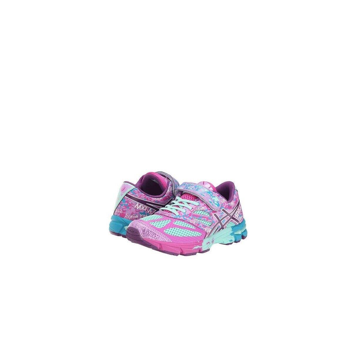 Asics Gel Noosa Tri 10 PS Little Kid Running Shoe Beach Glass/plum Pink 2.5M - Pink
