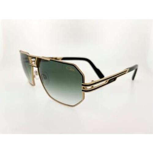 Cazal Sunglasses 9105 002 61MM Green Gold Frame with Green Gradient Lenses