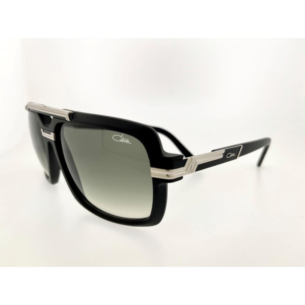 Cazal Sunglasses 8042 002 61MM Black Silver Frame with Grey Gradient Lenses