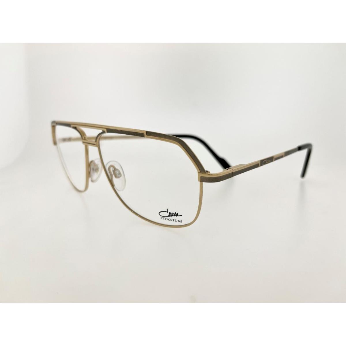 Cazal 7083 002 59MM Gold Silver Frame with Clear Lenses