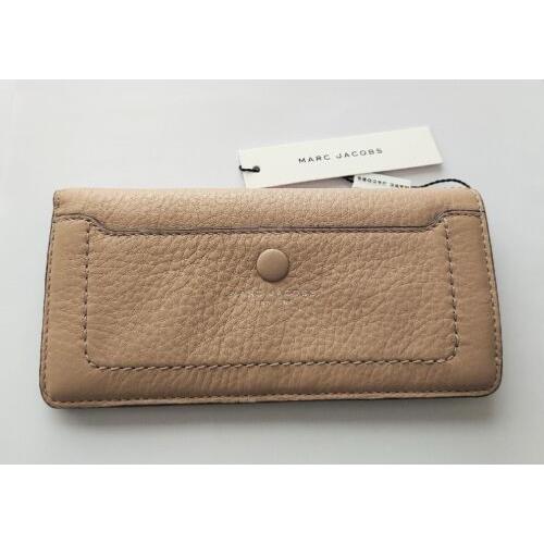 Marc Jacobs Open Face Bifold Leather Wallet - Sandstone