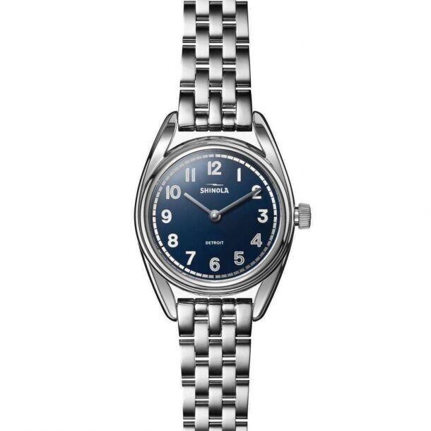 Shinola The Derby Ladies Blue Dial Stainless Steel Bracelet Watch S0120242330