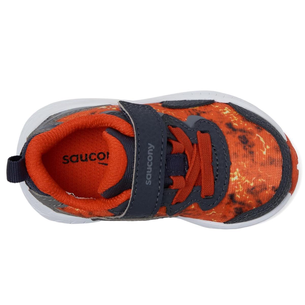 Boy`s Shoes Saucony Kids Flash A/c 3.0 Toddler/little Kid Navy/Lava