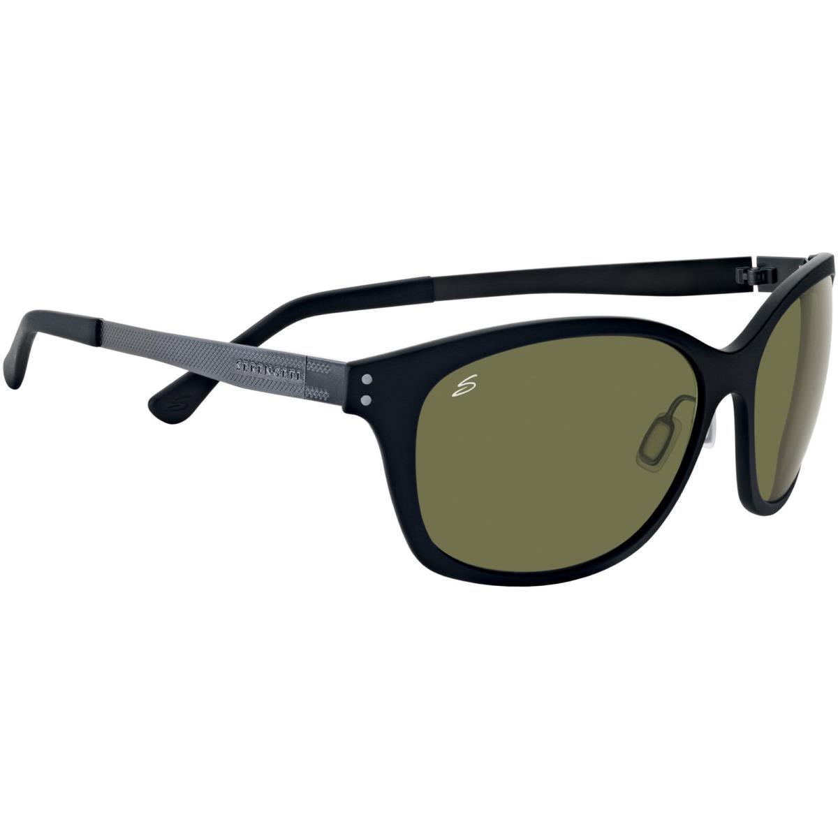 Serengeti Sara Polarized Women`s Satin Black Soft Square Sunglasses 7831 Italy