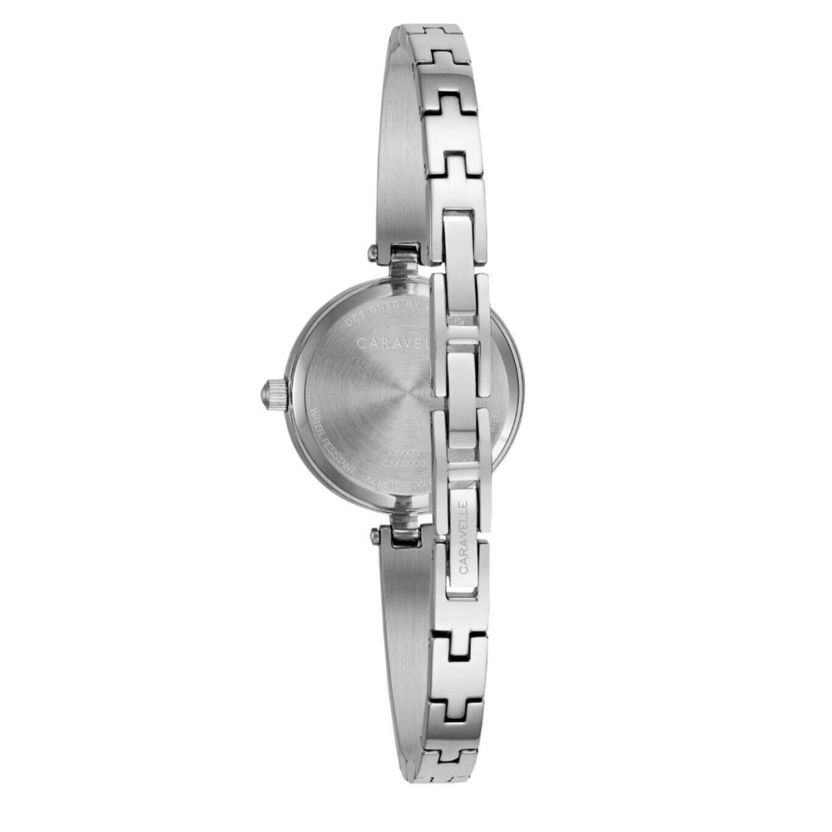 Caravelle Women`s Quartz Modern Silver Stainless Steel Bangle Watch 26MM 43L215