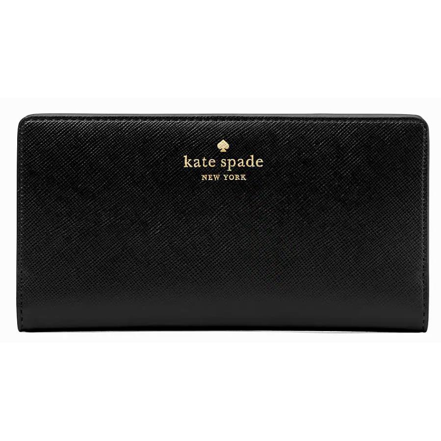 Kate Spade - Marlee Large Slim Bifold Wallet - Black/gold - KB579