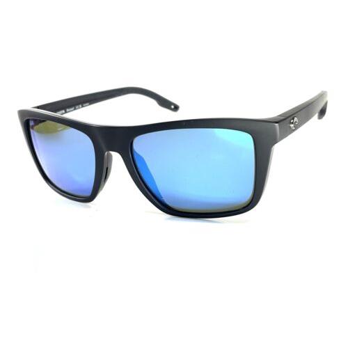 Costa Del Mar Sunglasses Mainsail Matte Black Blue Mirror 580 Glass Lens