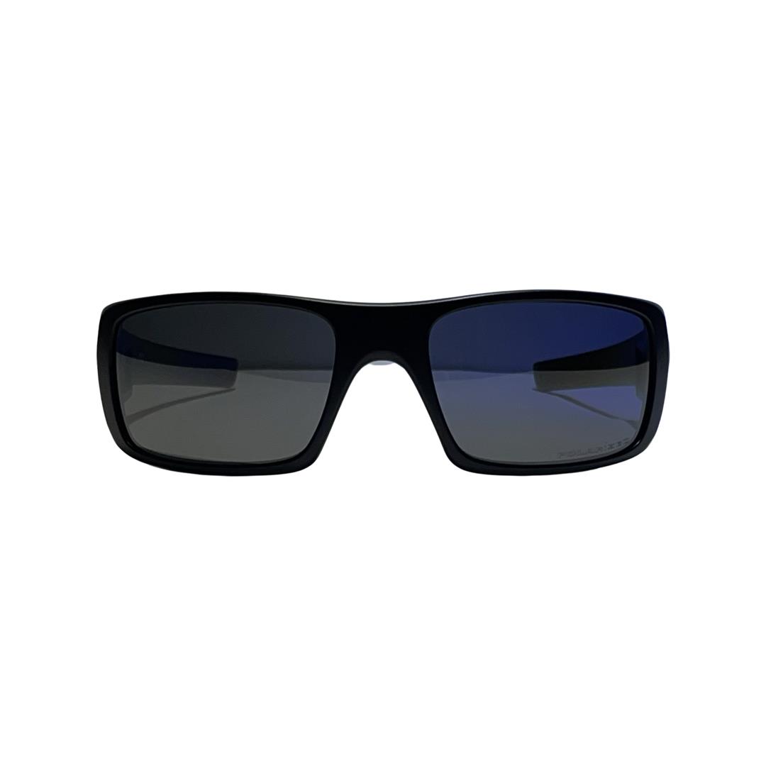 Oakley Crankshaft Golf Sport Wrap Square Sunglasses Polarized Shades 0009239 Matte Black / Black Iridium
