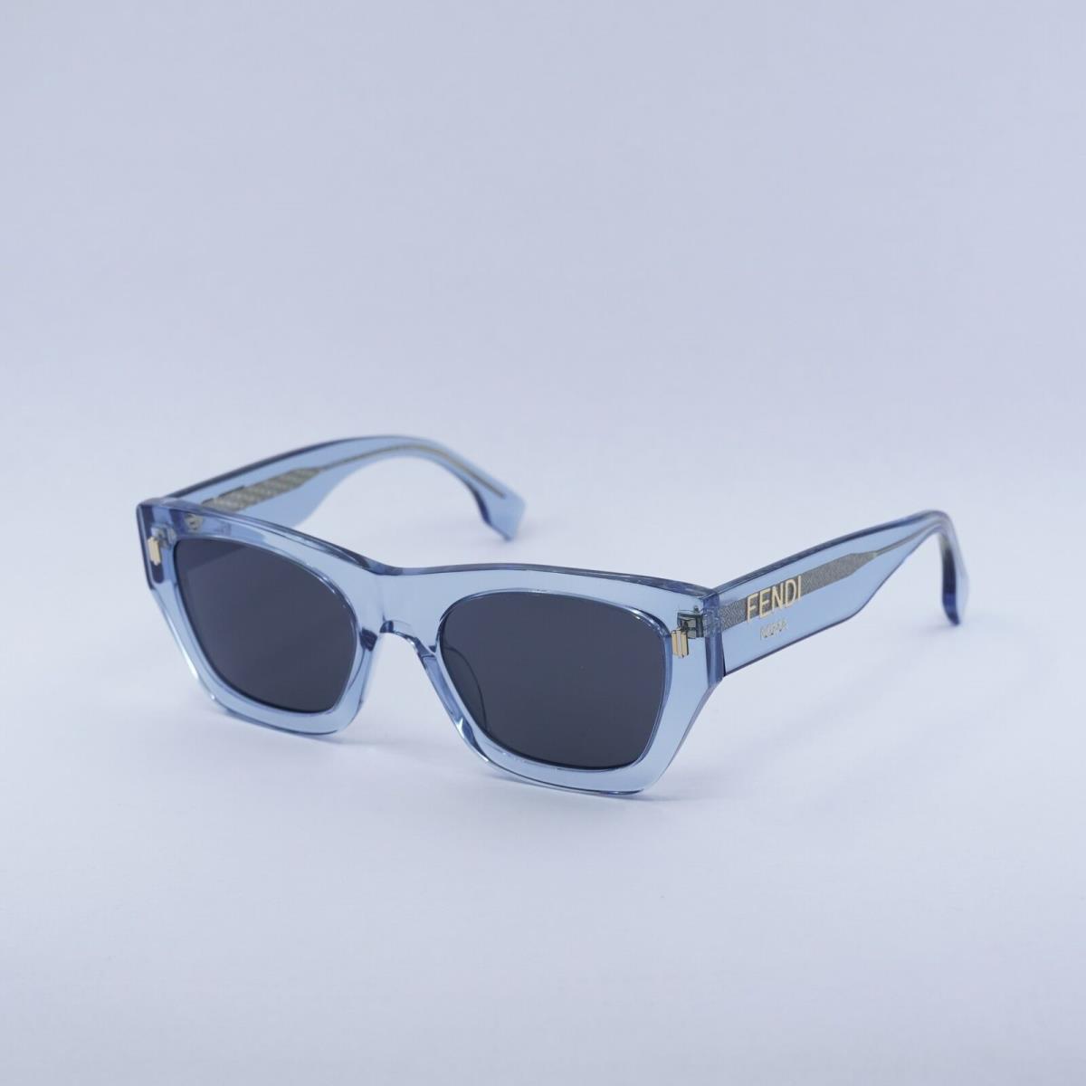 Fendi FE40100I 90A Shiny Trasparent Blue/grey with Light Mirror