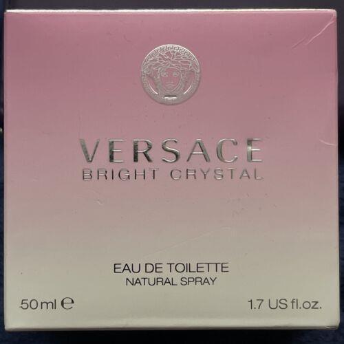 Versace Bright Crystal 1.7 oz Edt Eau de Toilette Women`s Spray Perfume