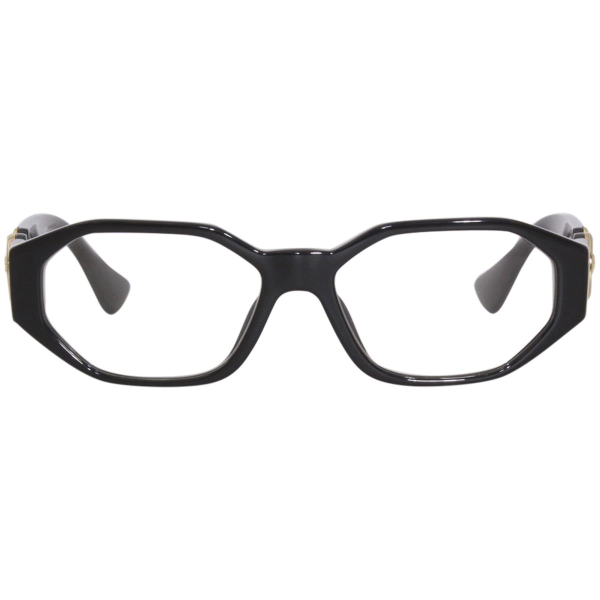 Versace VE3320U GB1 Eyeglasses Frame Black Full Rim Rectangle Shape 56mm