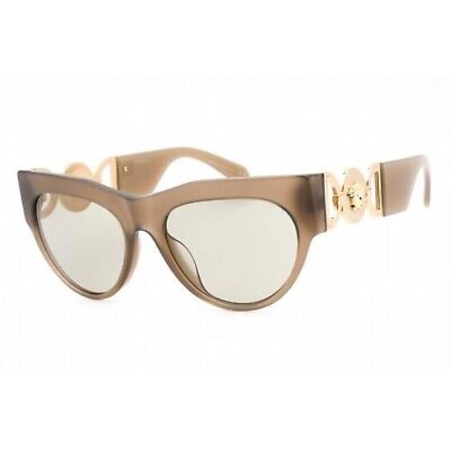 Versace 0VE4440U 5407/3 Sunglasses Brown Frame Light Brown Lenses 56mm