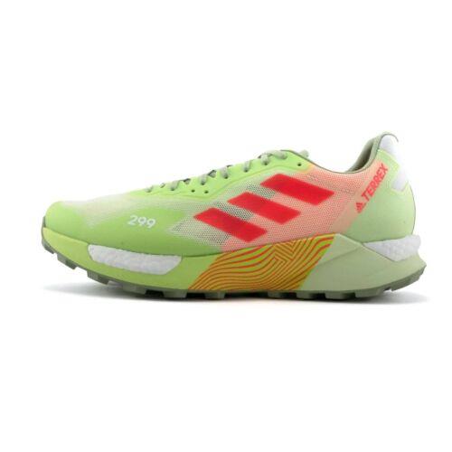 Adidas Terrex Agravic Ultra Men`s Trail Shoes Men`s US 11 H03180 - Almost Lime/Turbo/Cloud White