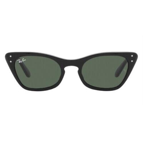 Ray-ban Miss Burbank 0RJ9099S Sunglasses Black Cat Eye 45mm - Frame: Black, Lens: Dark Green, Model: Black