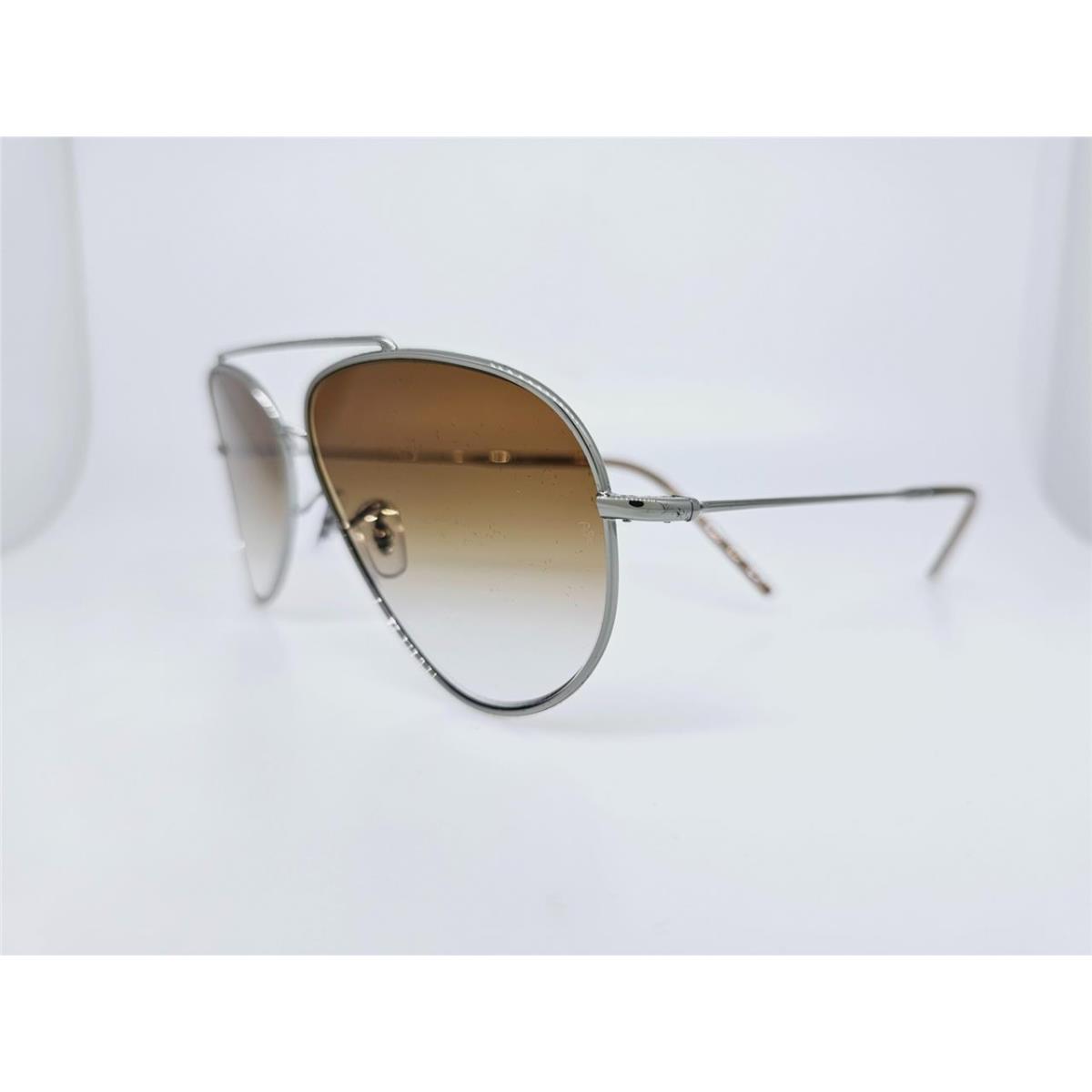 Rayban R0101 004/CB 59MM Aviator Reverse Gunmetal Frm Clear Gradient Brown Lens