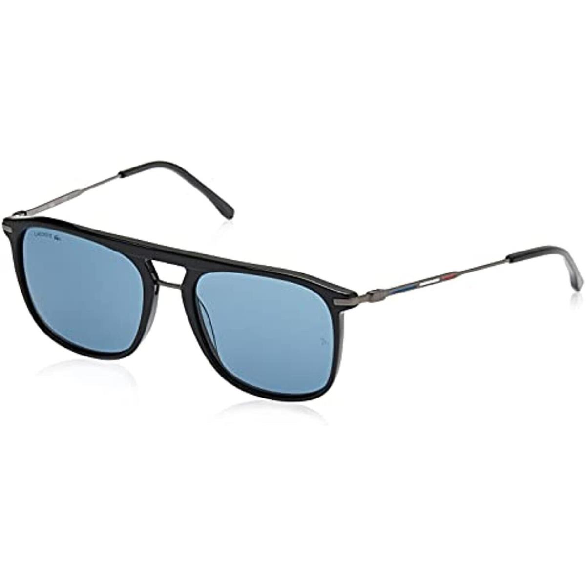 Lacoste L606SND 001 Black Blue Lens Unisex Sunglasses Novak Djokovic