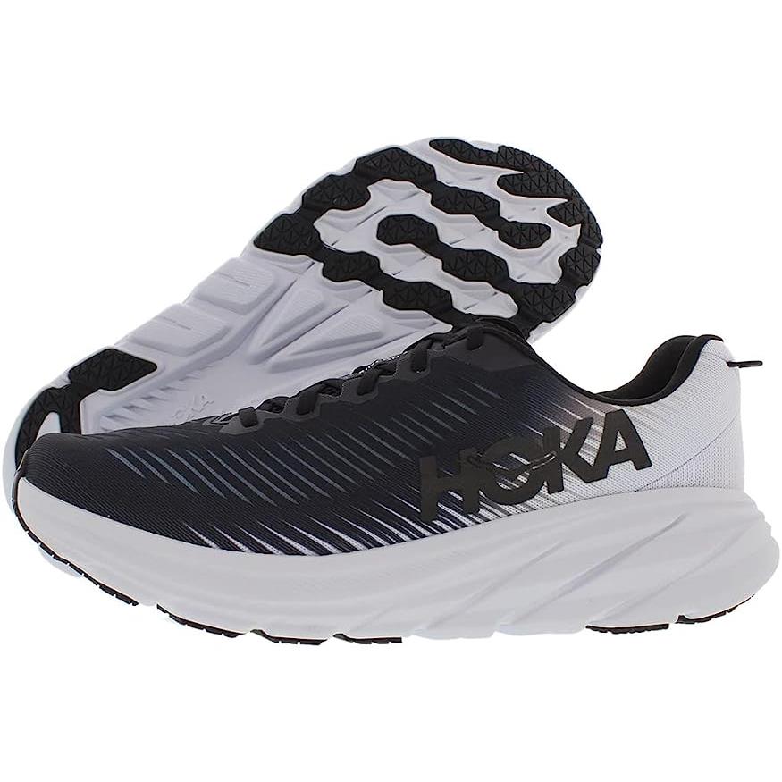 Hoka One Rincon 3 Mens Running Shoes - Black/white Black/White