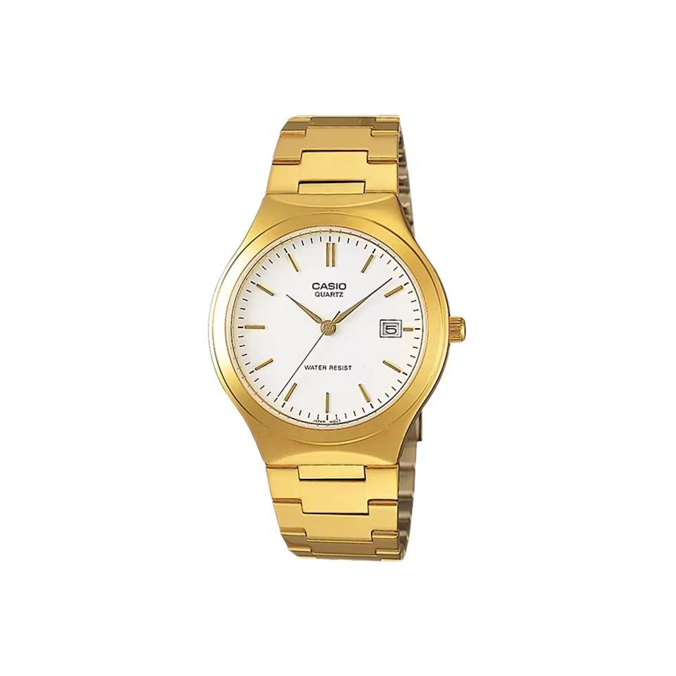 Casio MTP-1170N-7ARDF Men`s Quartz Watch Analog Gold Tone White Dial